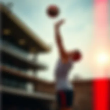 Spike Technique in Volleyball A volleyball player executing a powerful spike