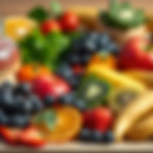 A vibrant assortment of fruits and vegetables known for boosting immunity.