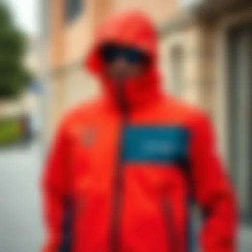 A stylish zip jacket in a vibrant color, showcasing its versatility.